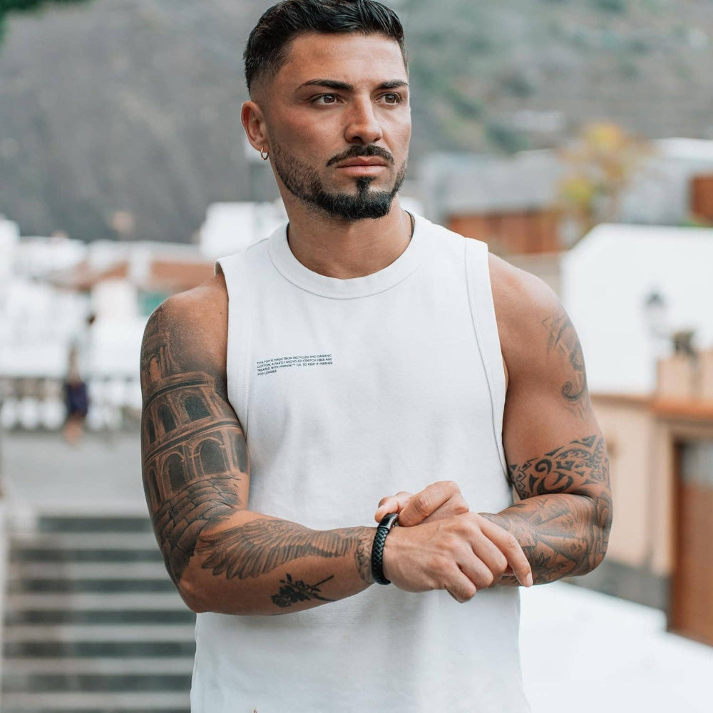 Læder Armbånd "Steady" - Sort