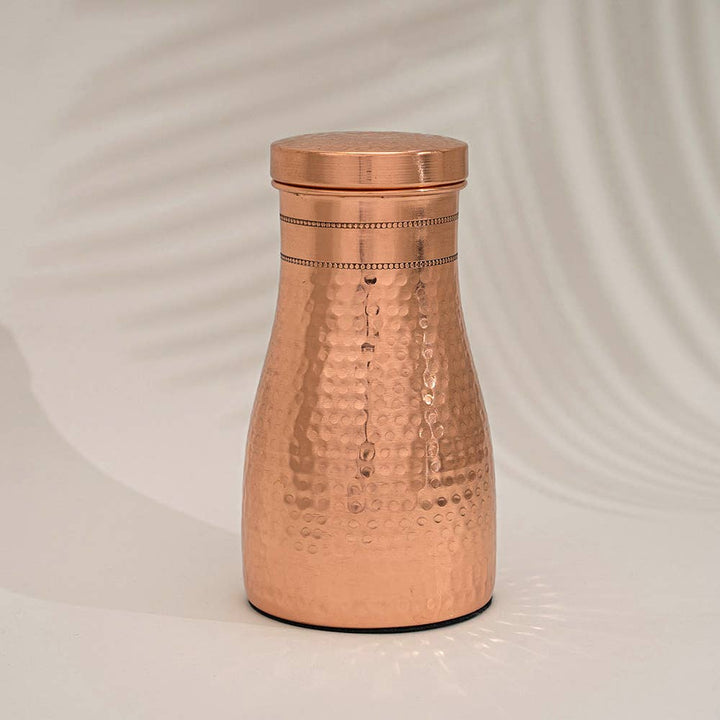 Ren kobberkaraffel hamret ± 950 ml kande