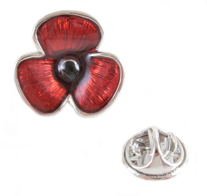 David Aster - Poppy Lapel Pin Badge