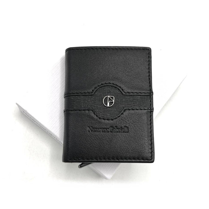 Nazareno Gabrielli ægte læder tegnebog med ALU kortholder - Kortholder fra Nazareno Gabrielli hos The Prince Webshop