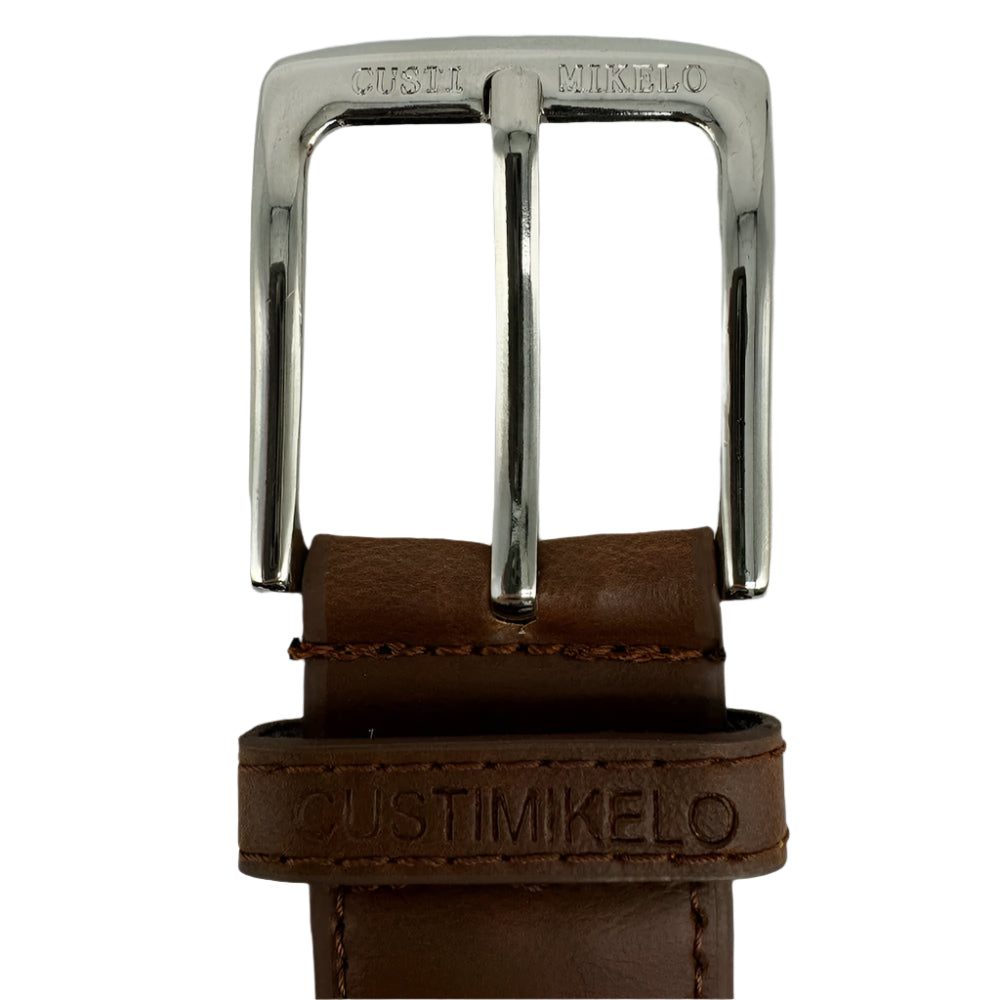 Custi Mikelo Grå/beige Flettet Elastisk Bælte - Bælte fra Custi Mikelo hos The Prince Webshop