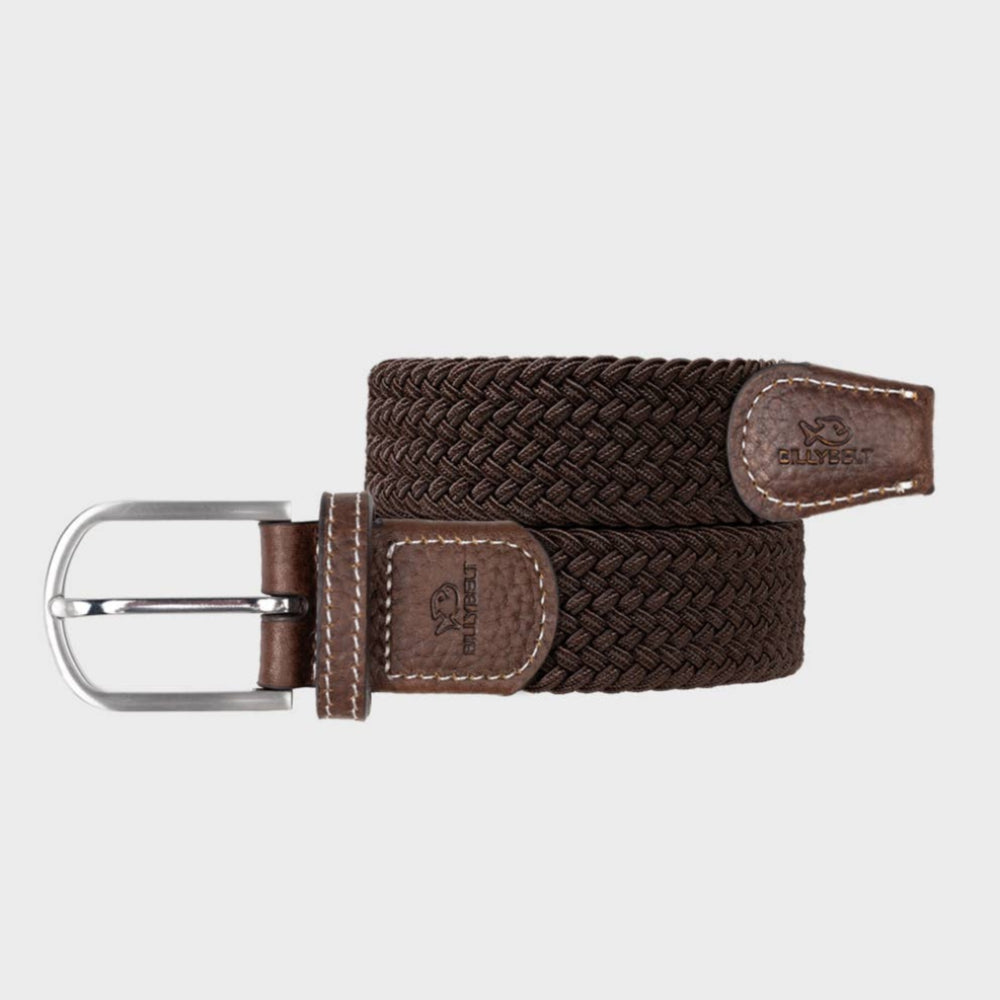 BILLYBELT Leaf-brown Woven Elastic Belt - Elastisk Komfort Bælte