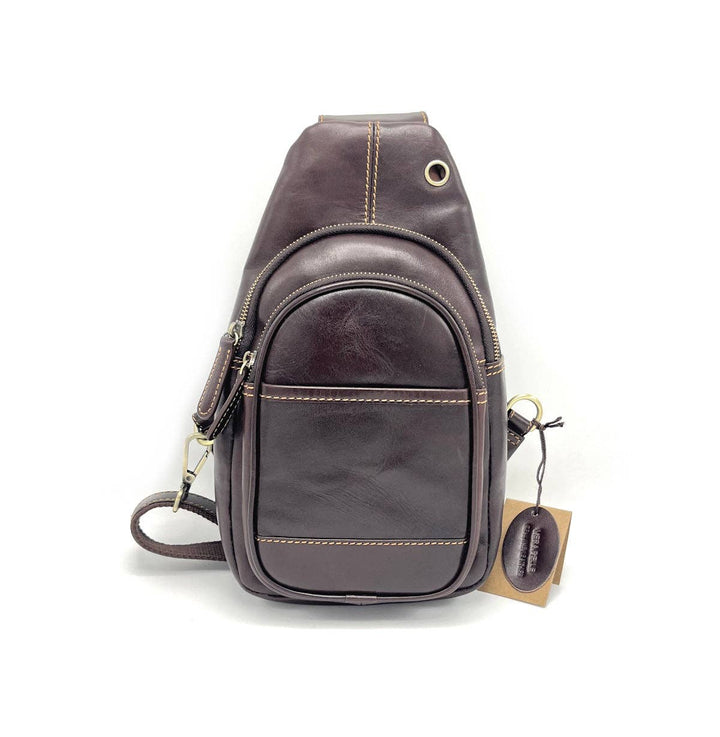Nazareno Gabrielli Læder Crossbody Taske til Mænd - Vælg Farve - Taske fra Nazareno Gabrielli hos The Prince Webshop