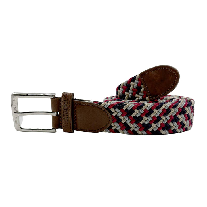 Custi Mikelo Flettet Elastisk Bælte Rød Marinegrå | mod 25