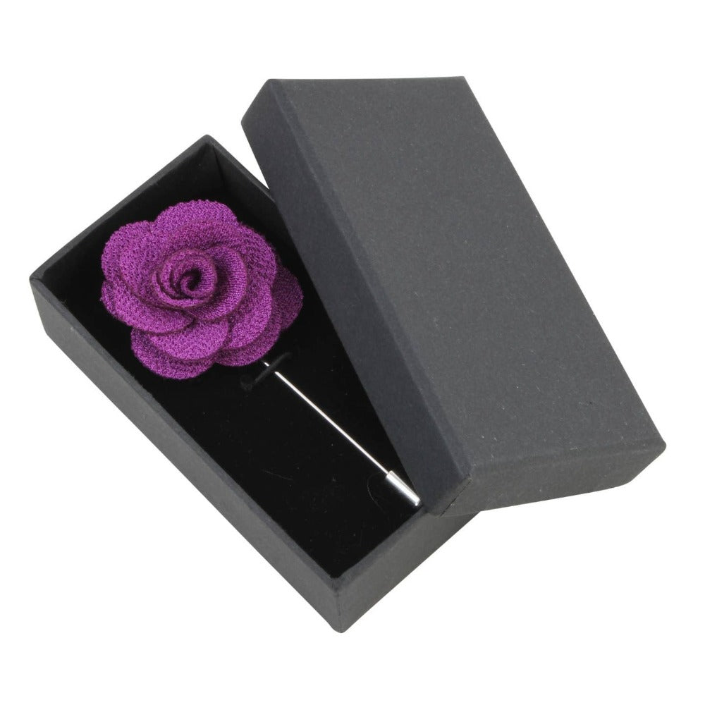 David Aster - Purple Flower Lapel Pin