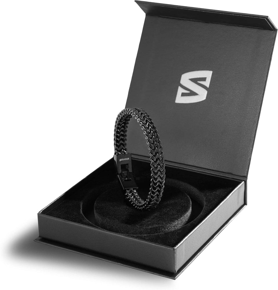 Rustfrit Stål Armbånd "Franco" - Sort