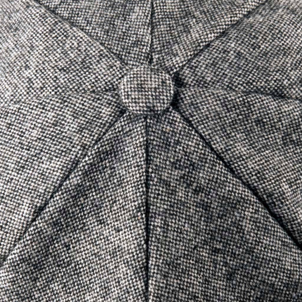 Perintöperinne tweed Newsboy cap b/w sekoitus