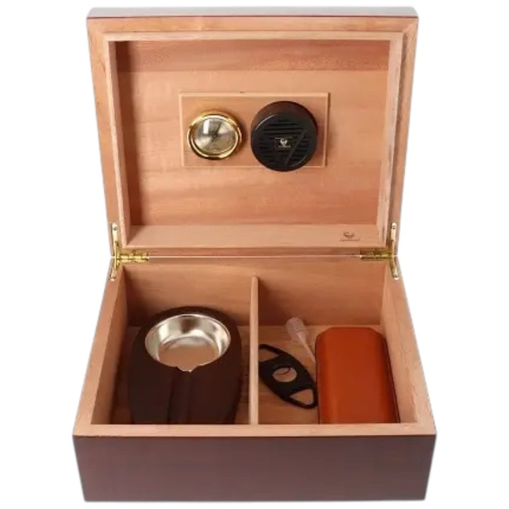 GERMANUS Cigar Humidor Sæt - Brun