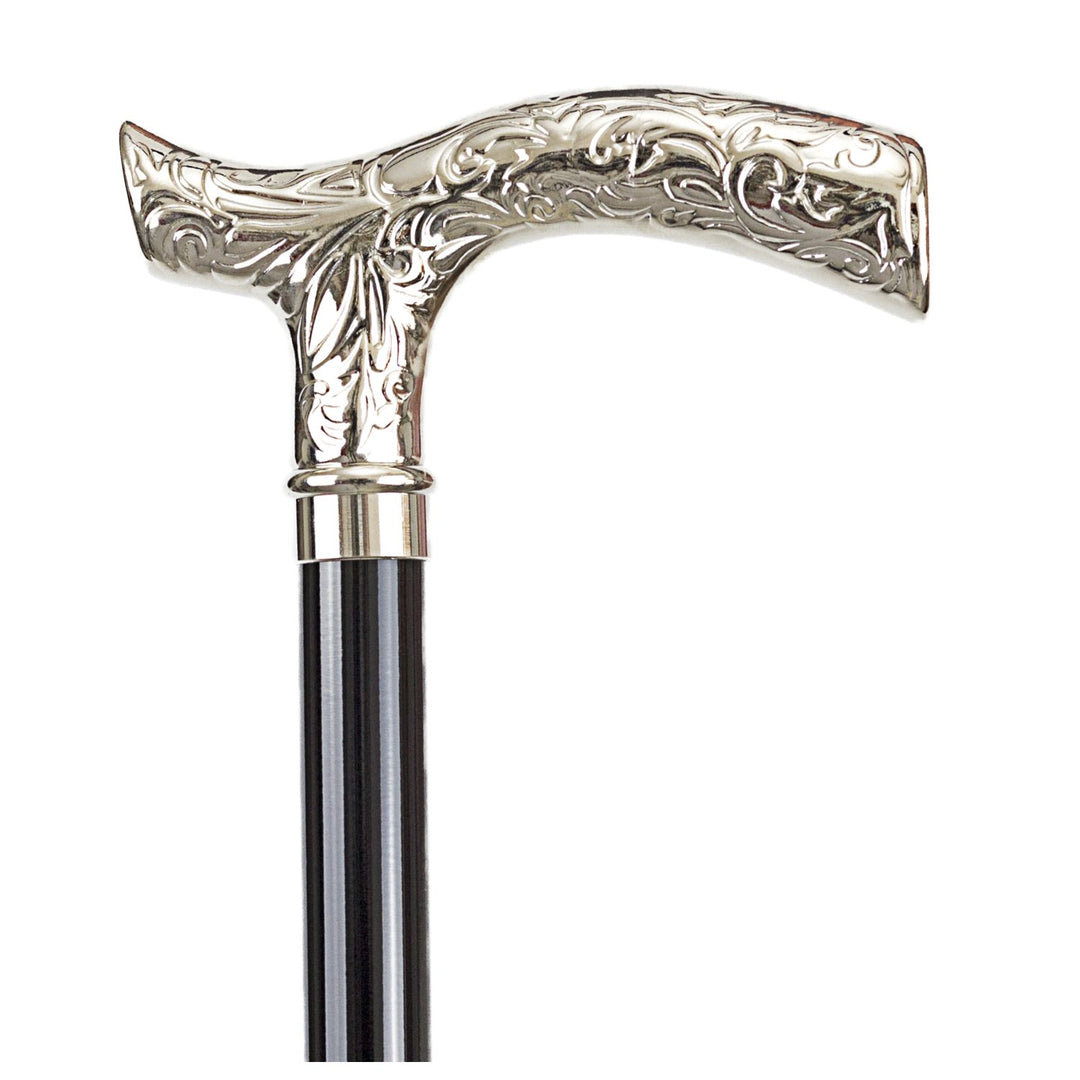 Elegant Justerbar Alu Stok - Crutch Paisley Chrome