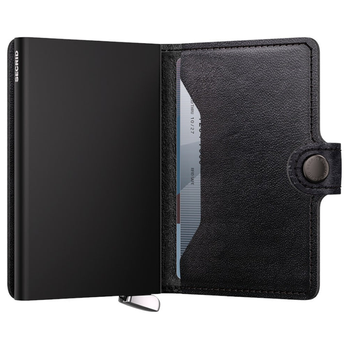 SECRID Premium Miniwallet Emboss Lines Black +