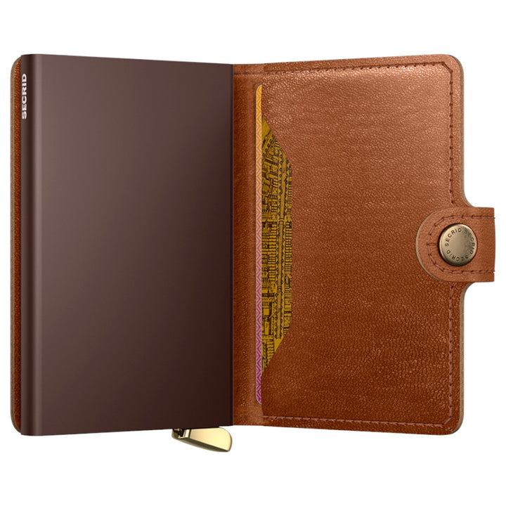 SECRID Premium Miniwallet Emboss Lines Cognac +