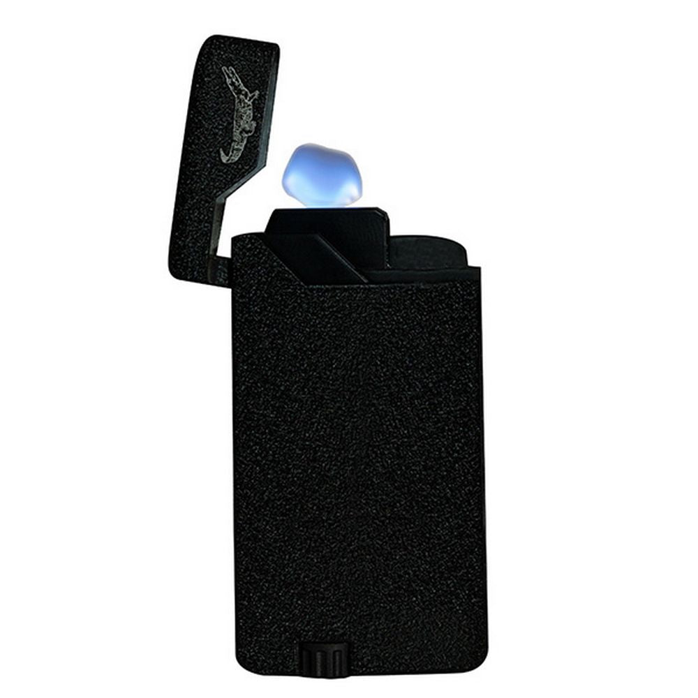 Formula Crocodile Flat Flame Jet Lighter - Sort Sten