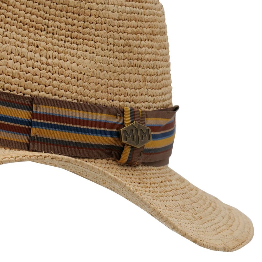 MJM Stone – Rå Raffia Traveller Straw Hat - UPF50+