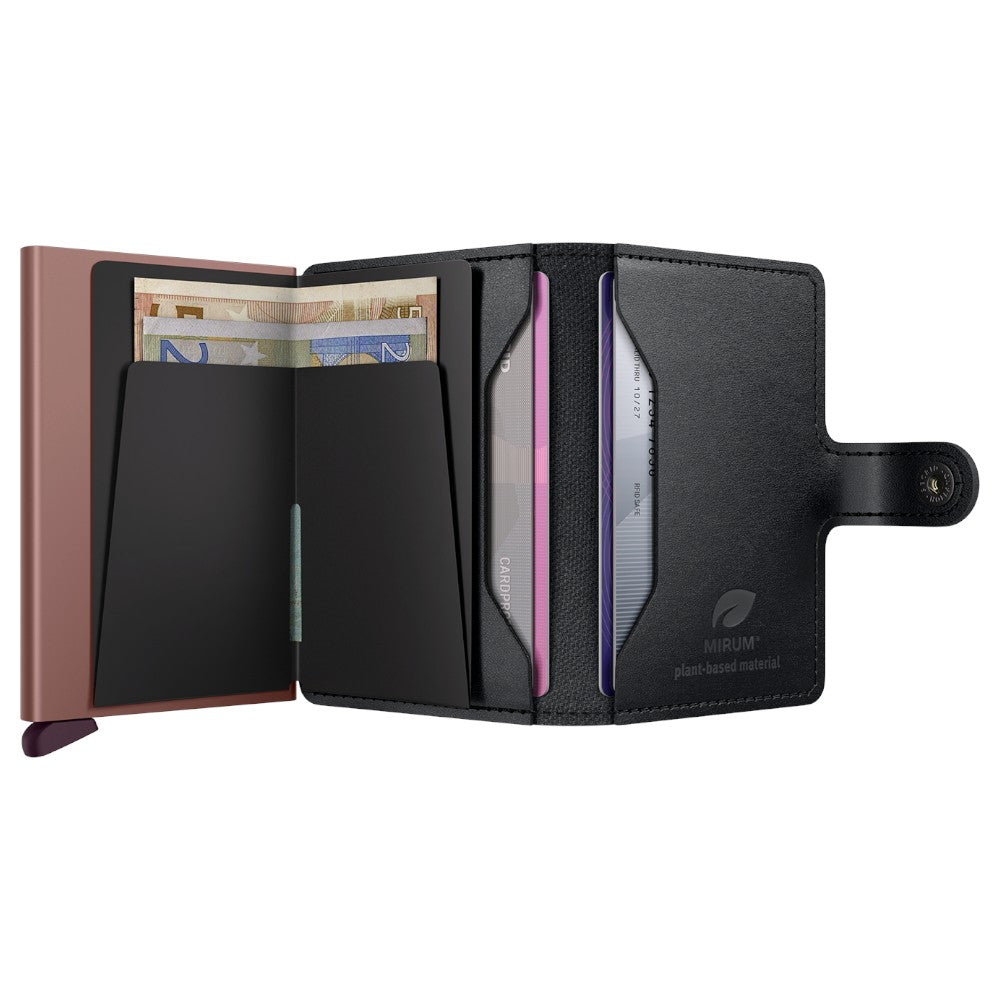 SECRID Miniwallet MIRUM Plant-Based Black Rose