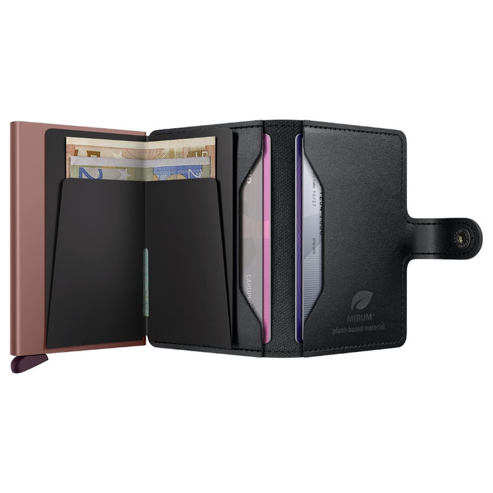 SECRID Miniwallet MIRUM Plant-Based Black Rose