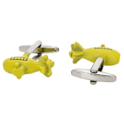 Manchetknapper Kreative Designs – 100% Rhodium – model Gul Ubåd - Manchetknapper fra Núñez de Arenas hos The Prince Webshop