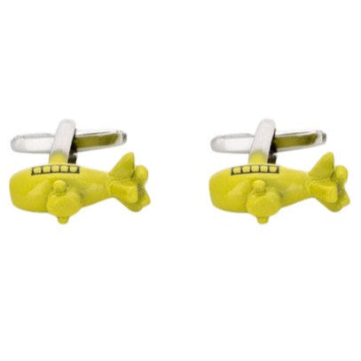 Manchetknapper Kreative Designs – 100% Rhodium – model Gul Ubåd - Manchetknapper fra Núñez de Arenas hos The Prince Webshop