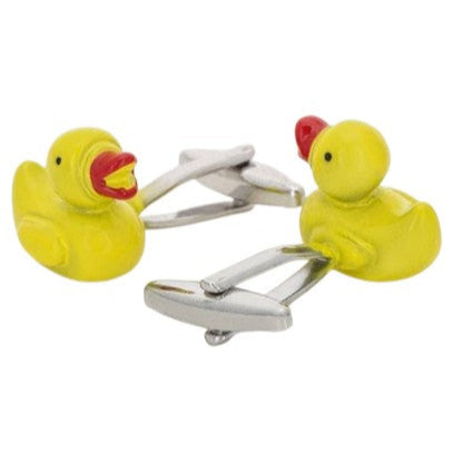 Manchetknapper Kreative Designs – 100% Rhodium – model Gul And - Manchetknapper fra Núñez de Arenas hos The Prince Webshop