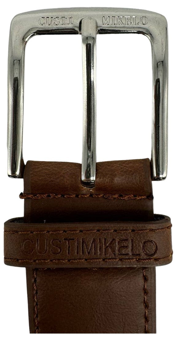 Custi Mikelo Brun Flerfarvet Flettet Elastisk Bælte - Bælte fra Custi Mikelo hos The Prince Webshop