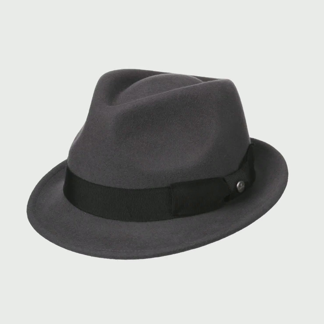 Trilby Woolfelt by Lierys - Blue Wool Hat