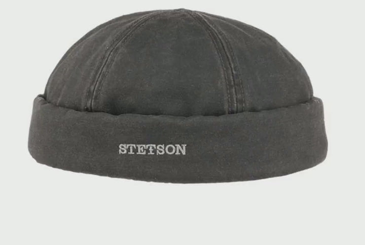 Stetson Docker Cap co/pes brunt Öljyhannes ulkonäkö