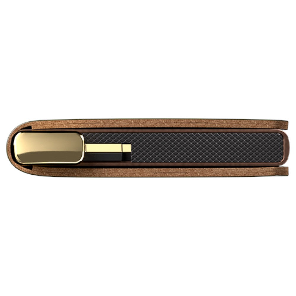 SECRID Premium Slimwallet Emboss Lines Cognac +
