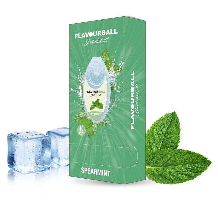 10 x 100 stk Spearmint Flavour Balls i Pod - Aroma Kugler fra FLAVOUR BALLS hos The Prince Webshop
