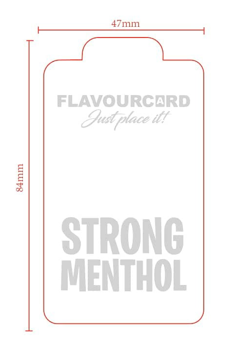 10 stk FlavourCard Strong Menthol Aroma Kort