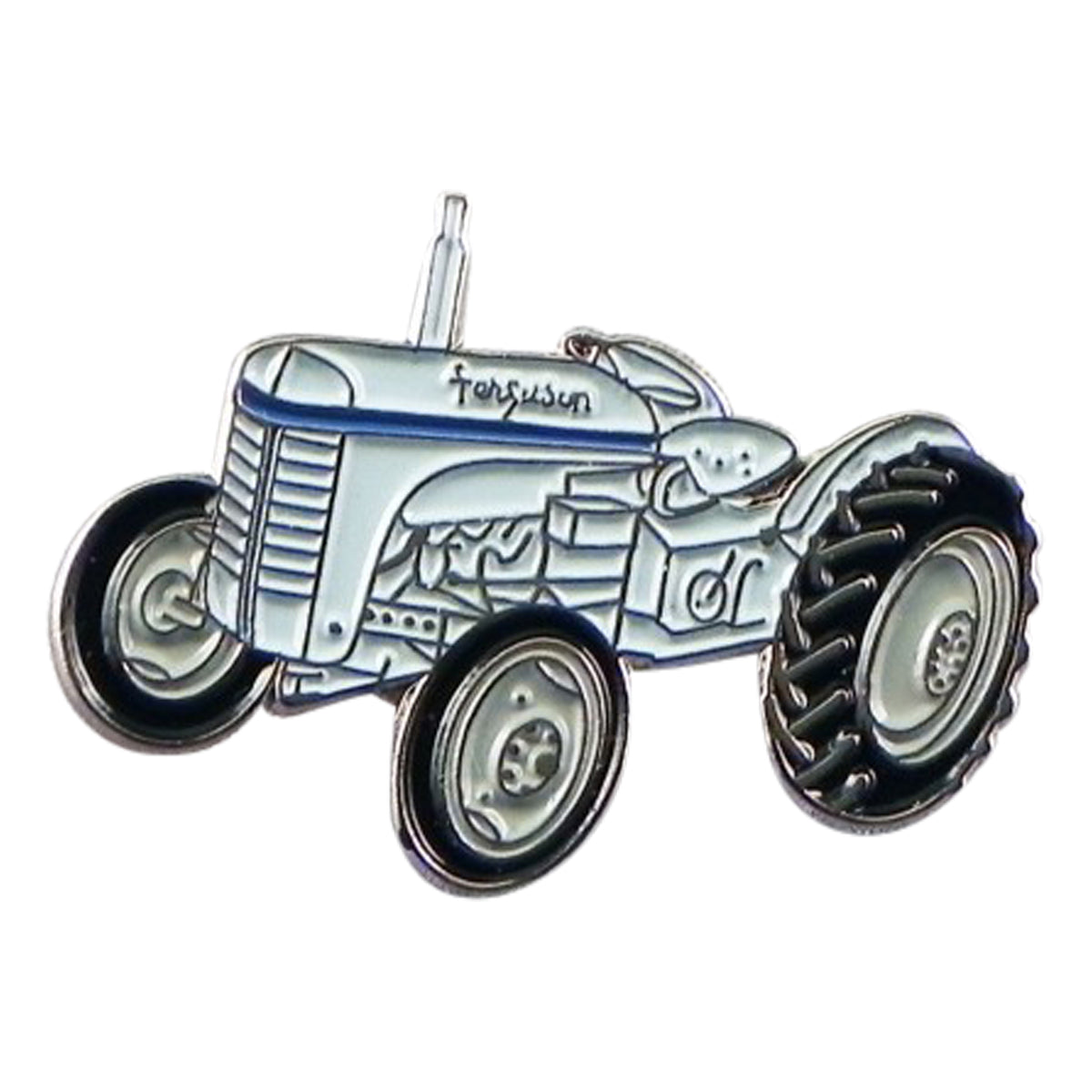 Farmers Classic Retro Tractor Metal Enamel Lapel Pin Badge