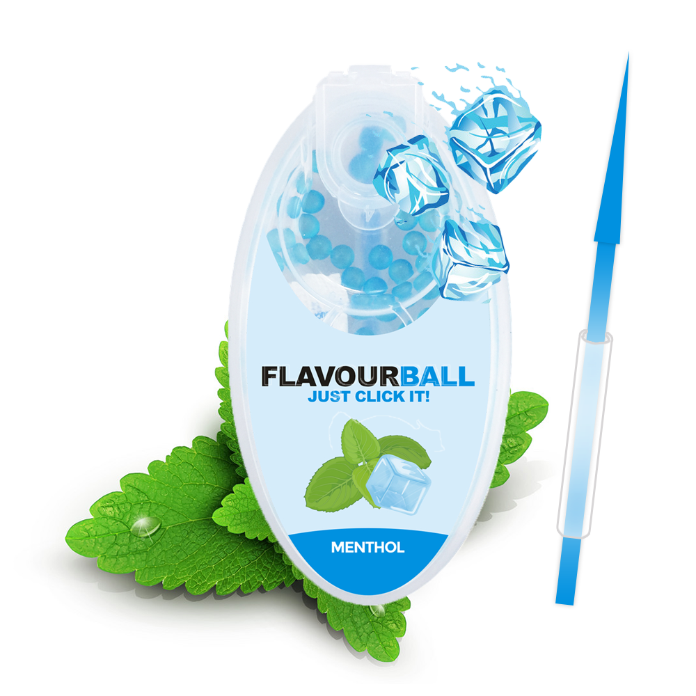 10 x 100 stk Menthol Flavour Balls Aroma Kugler i Pod - Aroma Kugler fra FLAVOUR BALLS hos The Prince Webshop