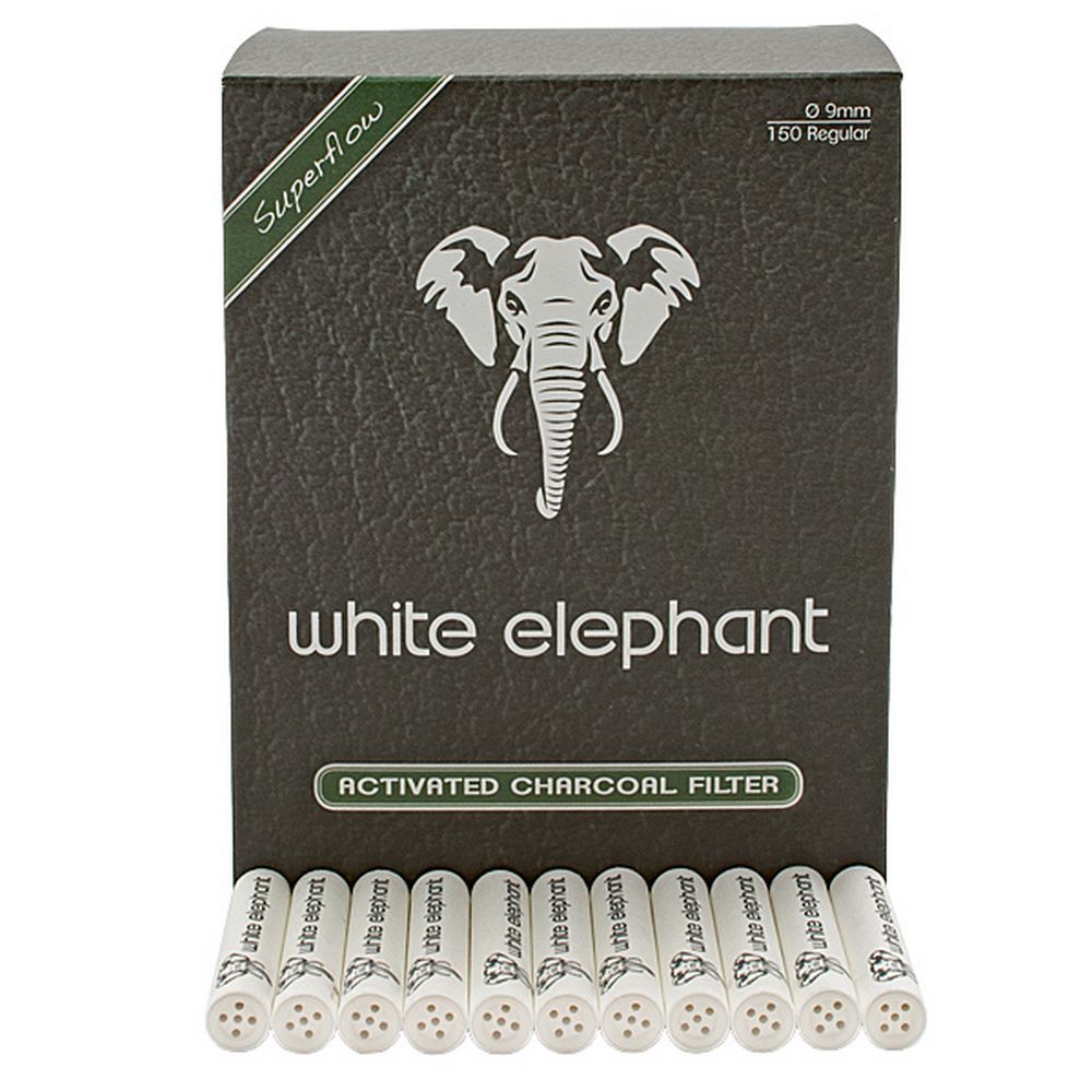 Kopp White Elephant 9 mm Aktiivinen viileä suodatin putkelle - 150 kpl