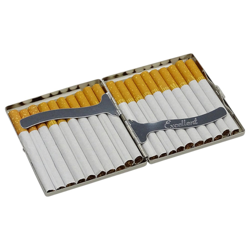 Cigaret Etui - 20 King Size - Classic Chrom - Cigaret Etui fra Excellent hos The Prince Webshop