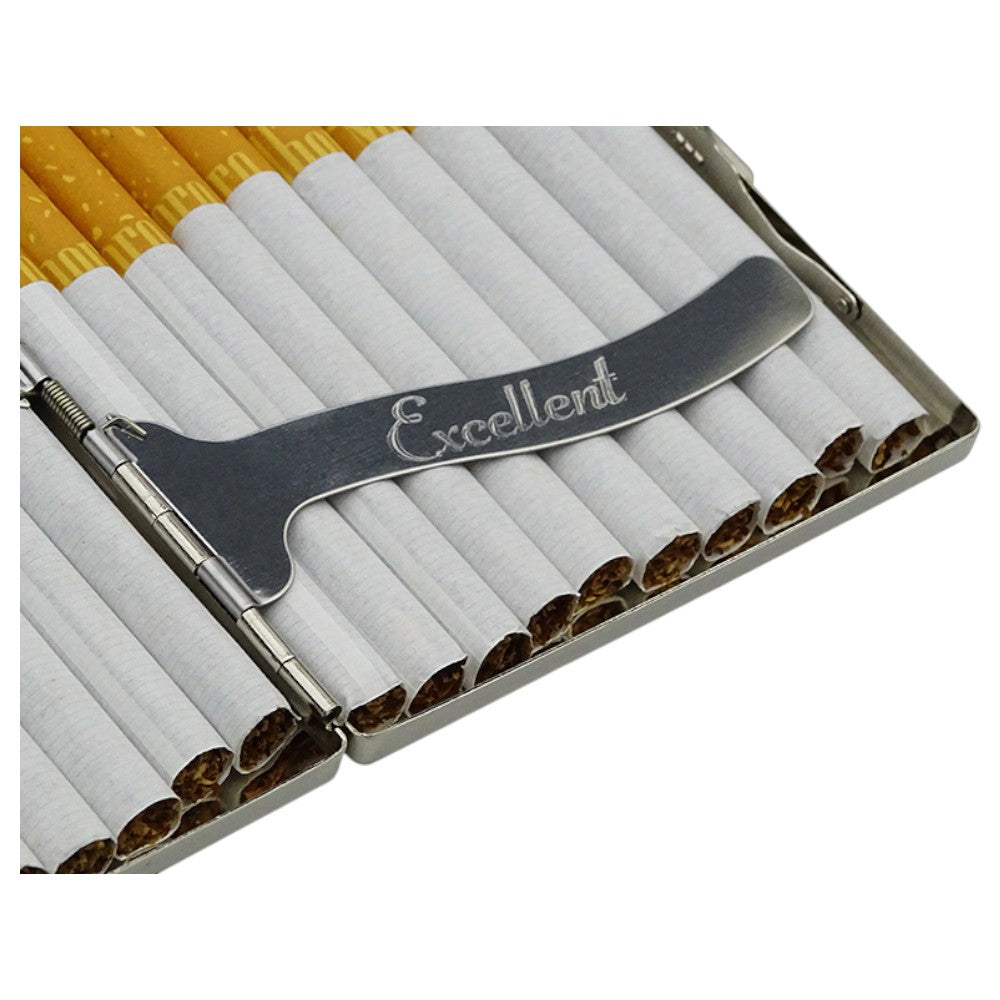 Cigaret Etui - 20 King Size - Classic Chrom - Cigaret Etui fra Excellent hos The Prince Webshop