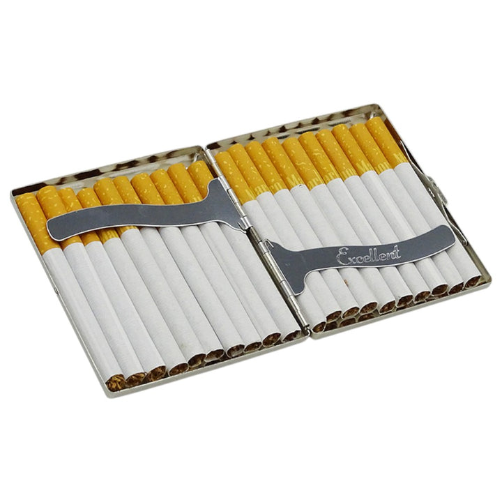 Cigaret Etui - 20 King Size - Floral Chrom - Cigaret Etui fra Excellent hos The Prince Webshop