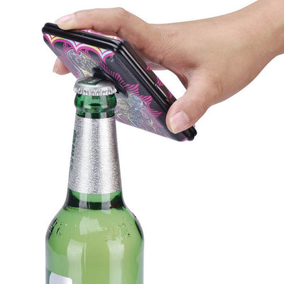 CHAMP SKULL cigarette case with bottle opener