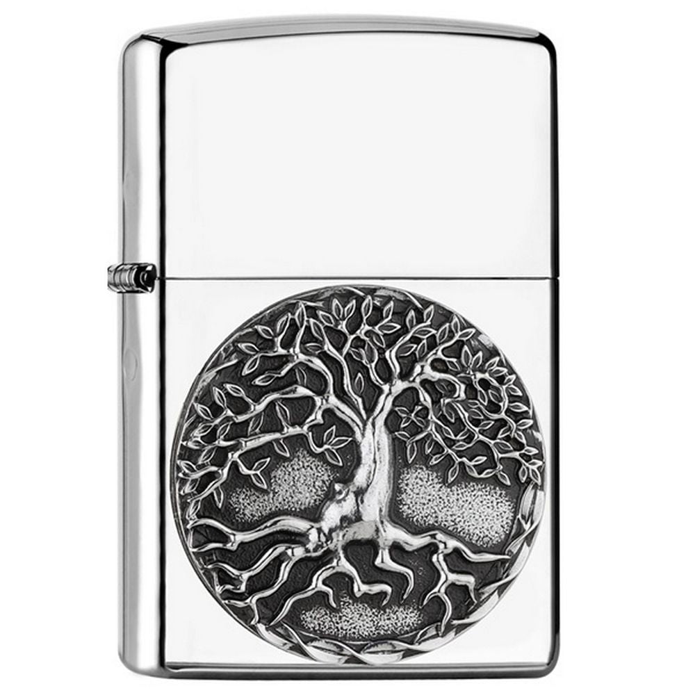 Zippo Lighter Tree of Life Silver
