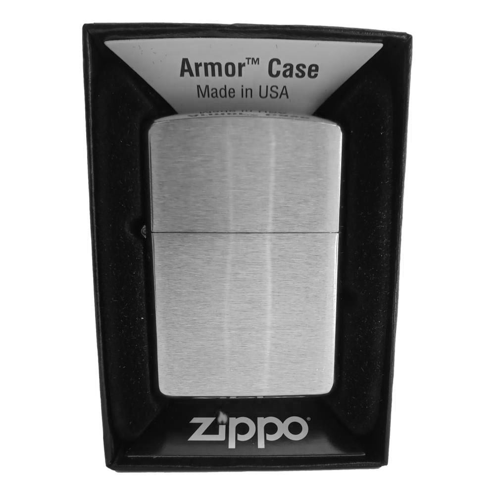 Zippo Armor Case Lighter Chrome Brushed