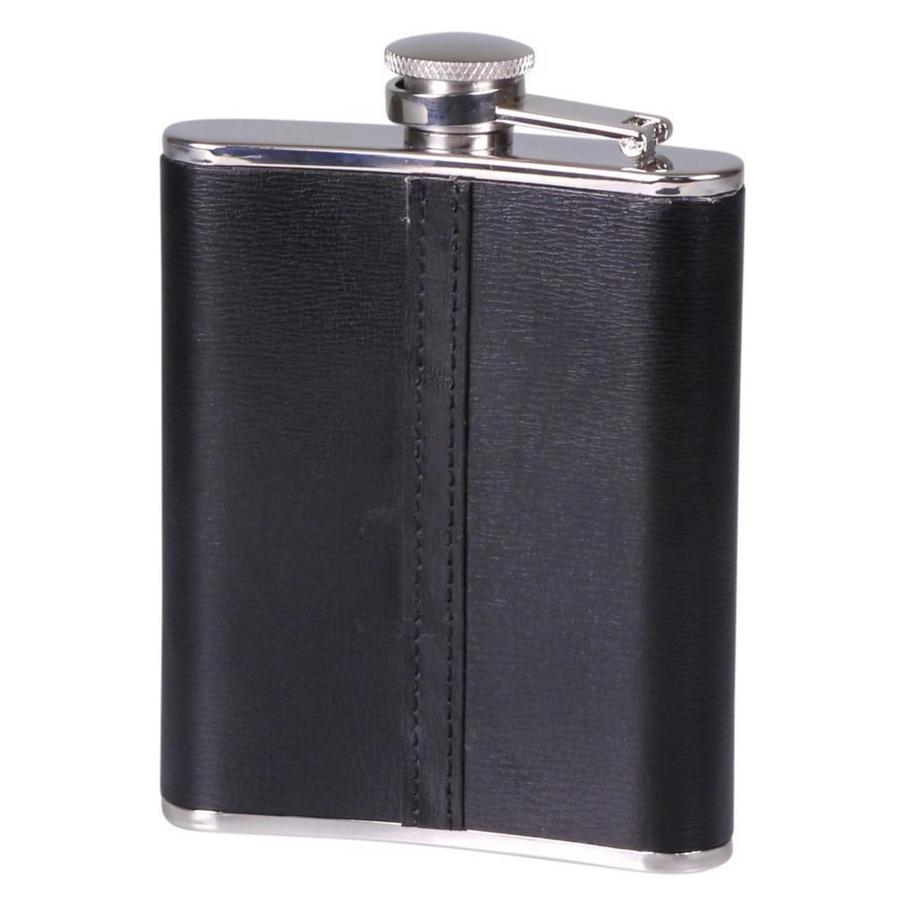 Zippo 17 cl Pocket Square Black Leather