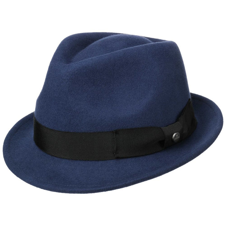 Trilby Woolfelt by Lierys - Blå Uld Hat - Trilby Hat fra Lierys hos The Prince Webshop