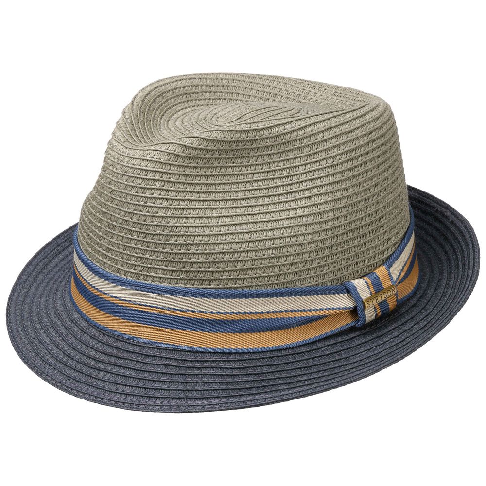 Stetson Trilby Toyo Sommerhat - Steel/Navy - Hat fra Stetson hos The Prince Webshop