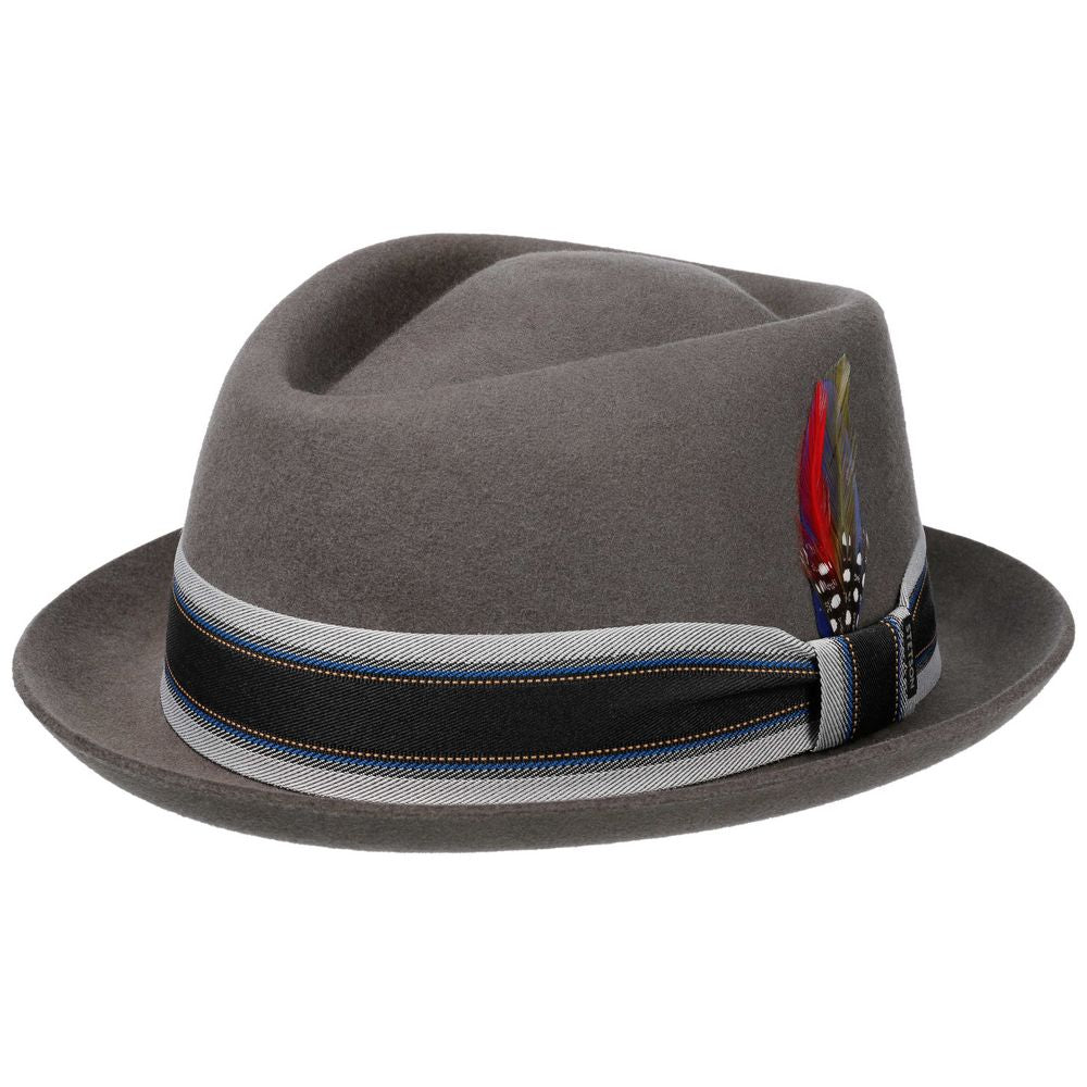 Stetson Diamond Woolfelt - Antracit Uldfilt Hat - Hat fra Stetson hos The Prince Webshop