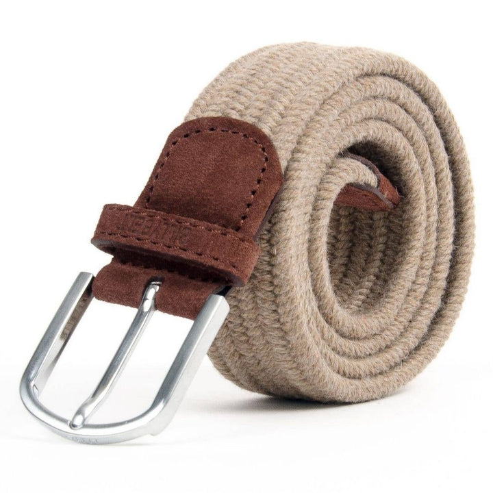 Billybelt Sand CLUB Woven Elastic Belt - Elastisk Komfort Bælte - Bælte fra Billybelt hos The Prince Webshop