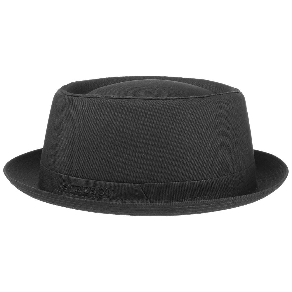 Stetson Pork Pie Cotton Black - Hat fra Stetson hos The Prince Webshop