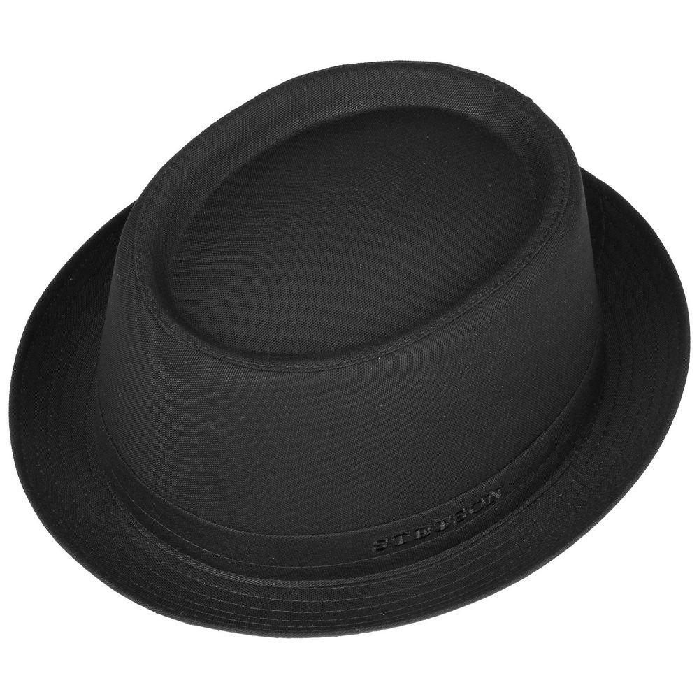 Stetson Pork Pie Cotton Black - Hat fra Stetson hos The Prince Webshop