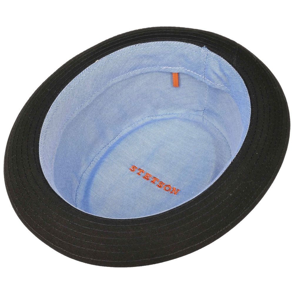 Stetson Pork Pie Cotton Black - Hat fra Stetson hos The Prince Webshop