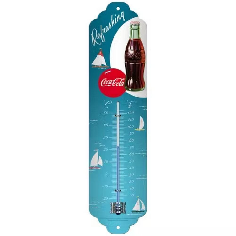 Retroworld Coca-Cola Sailing Boats Thermometer - Termometer fra Retroworld hos The Prince Webshop
