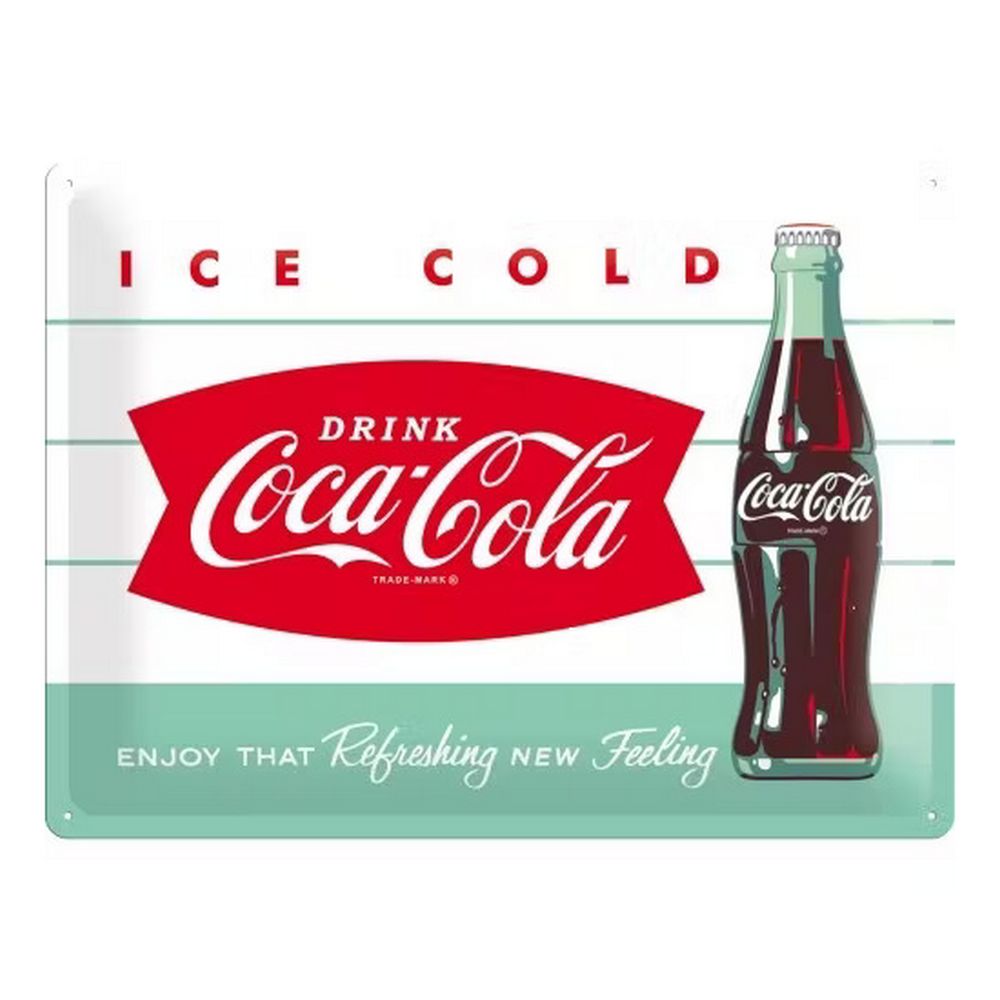 Retroworld Metalskilt Coca-Cola DINER Bottle - 30 x 20 cm - Metalskilt fra Retroworld hos The Prince Webshop