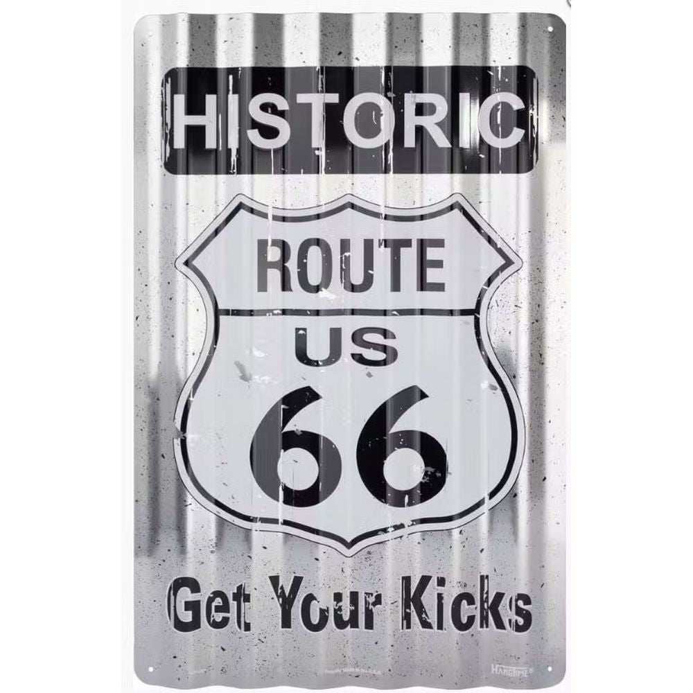 Retroworld Metalskilt Historic Route 66 - 30 x 45 cm - Metalskilt fra Retroworld hos The Prince Webshop