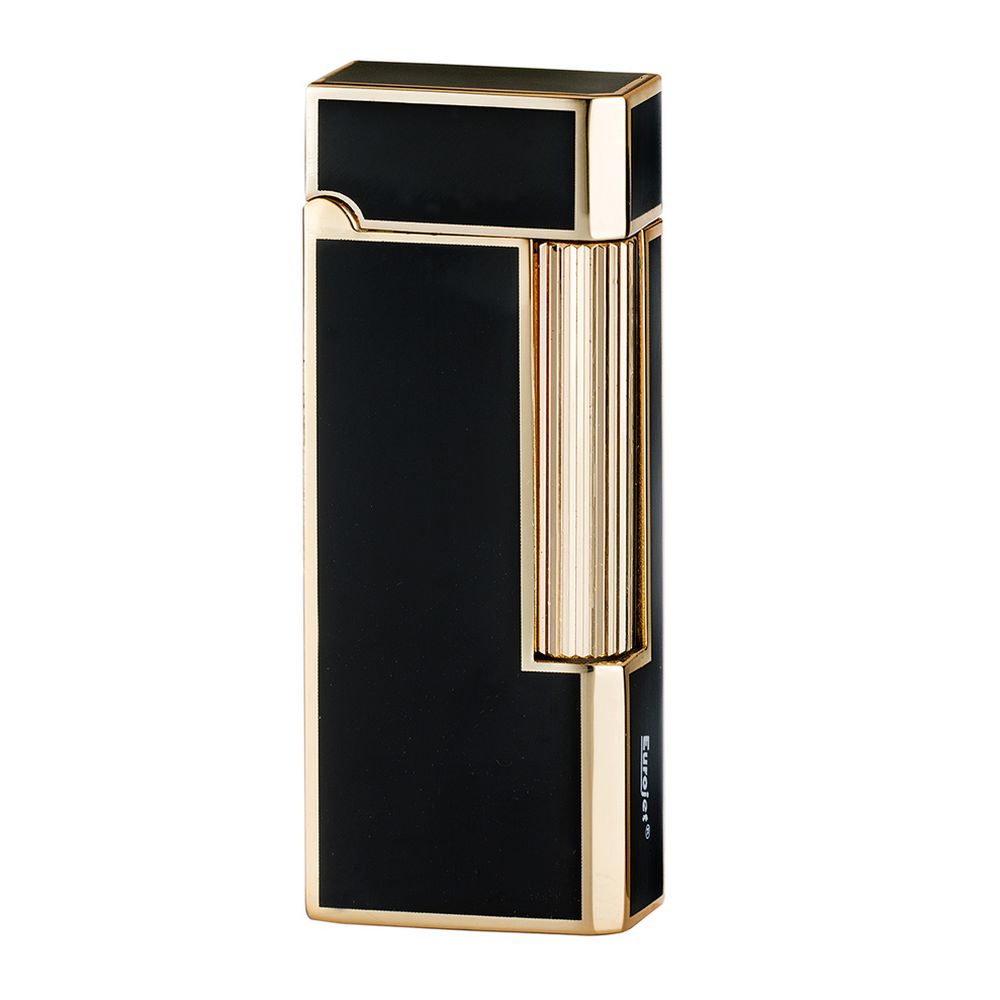 Eurojet Bella Classic Gaslighter med Sten - Sort Guld - Lighter fra Eurojet hos The Prince Webshop