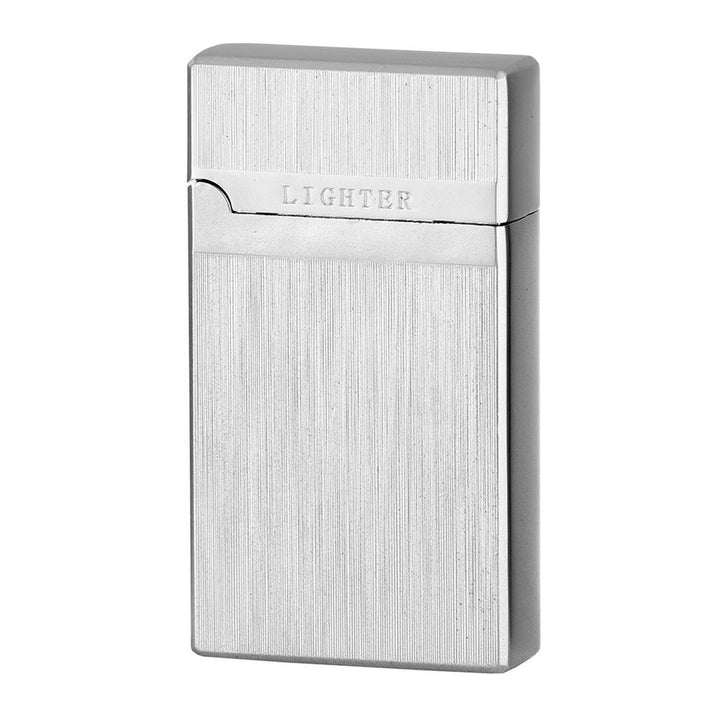 Eurojet Cigaret Lighter Duo Flame - Børstet Alu - Lighter fra Eurojet hos The Prince Webshop